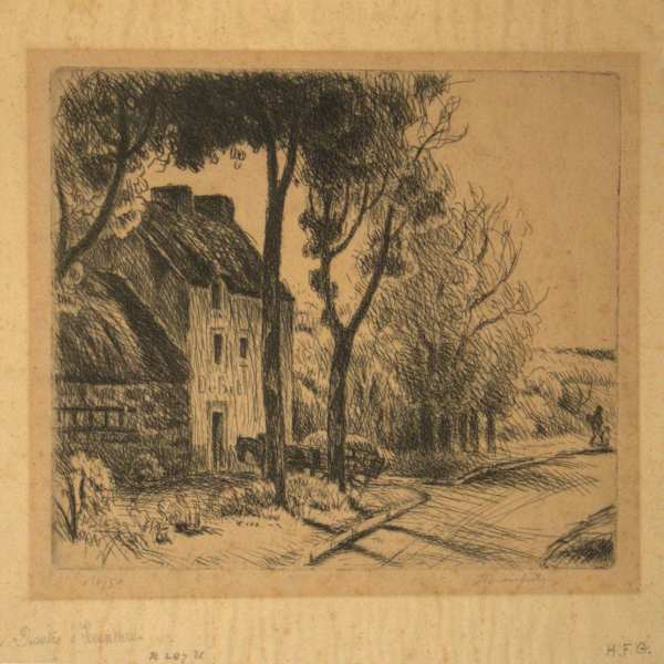 La Route d'Hennebont (The Road of Hennebont) by Adolphe-Marie-Timothée Beaufrère, Image 1.