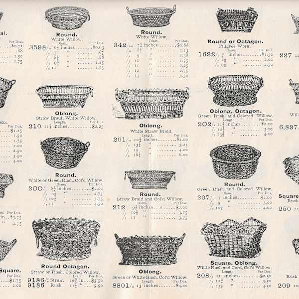 Illustrated Catalogue of John Krauss: Importer and Manufacturer of Fancy Baskets and Willow Ware by John Krauss, Image 1.