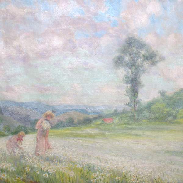 Picking Daisies by Louise Mary Wahl Kamp, Image 1.