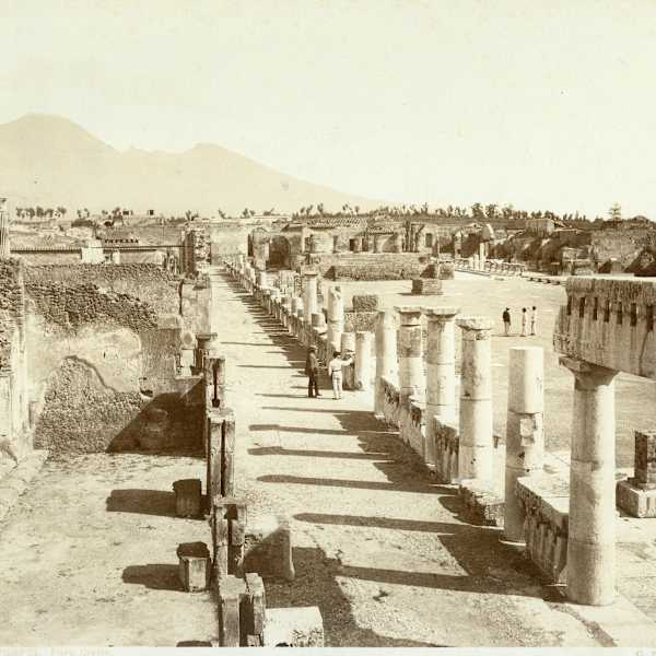 Foro Civile, Pompeii by Giorgio Sommer, Image 1.