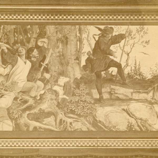 Wartburg Castle Mural by Wilhelm Zink, Image 1.