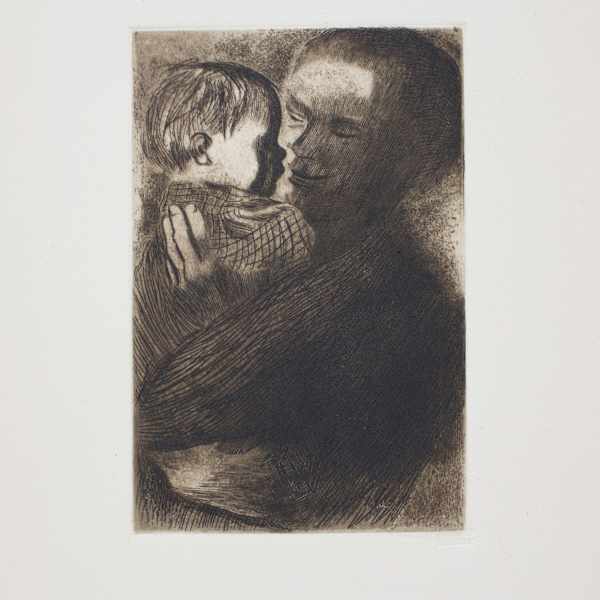 Mother with Child in Her Arms by Käthe Kollwitz, Image 1.