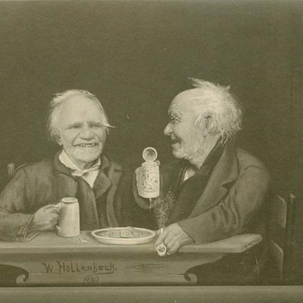 Two Men Having a Drink by A.B. DeGroat, Image 2.