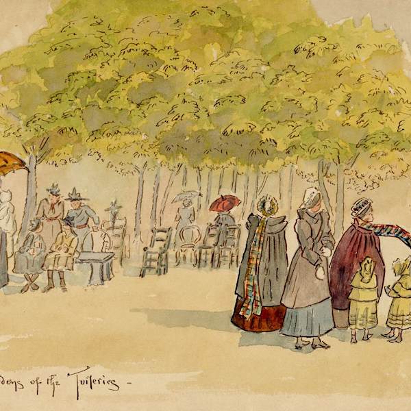 In the Gardens of the Tuileries by Whylock Pendavis, Image 1.
