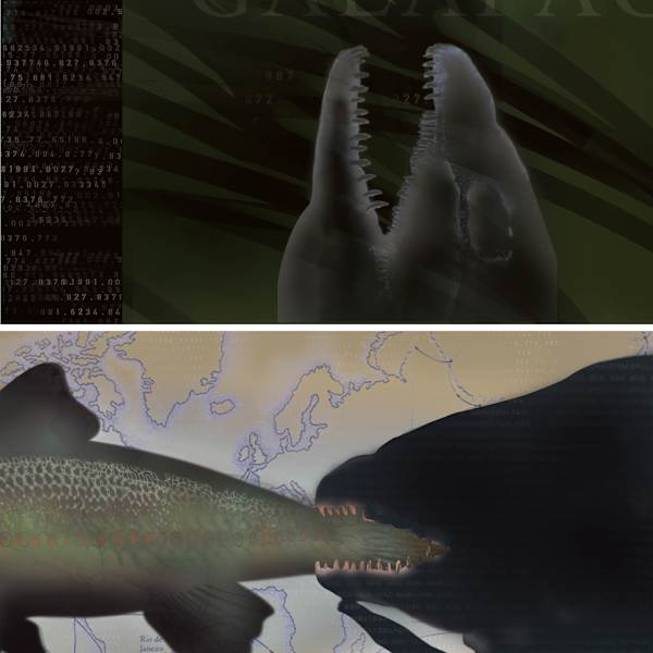 Darwin's Dilemma--Cascade by Marcy Edelstein (RAiR 1993-94), Image 1.