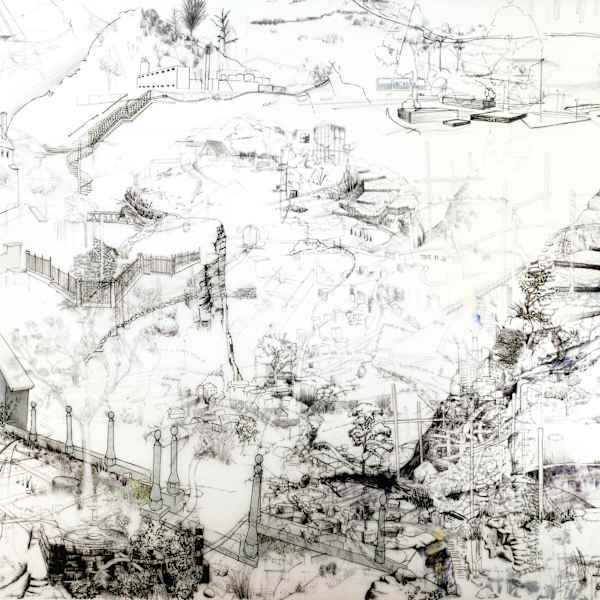 Landscape with Ups and Downs by Nick Conbere (RAiR 2007-08), Image 1.