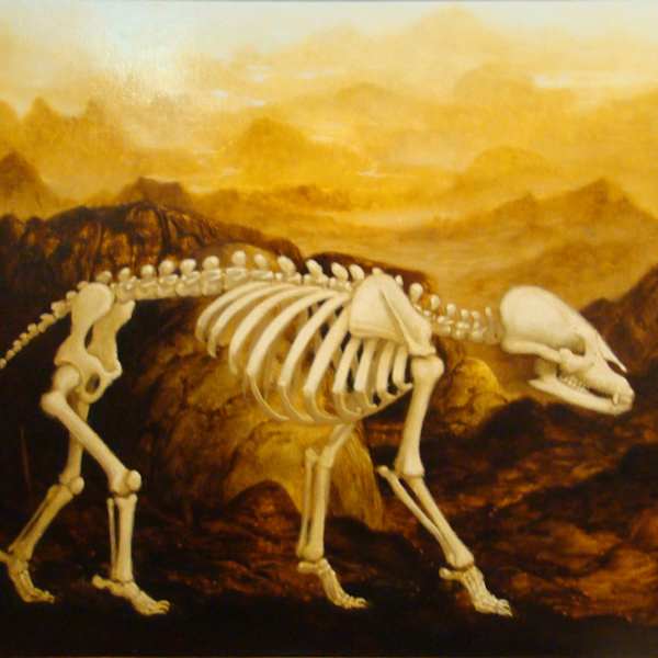 Skeleton in Landscape by Peter Zokosky (RAiR 1991), Image 1.