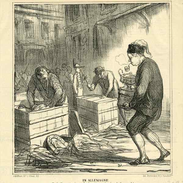 EN ALLEMAGNE (In Germany) by Honoré Daumier, Image 2.