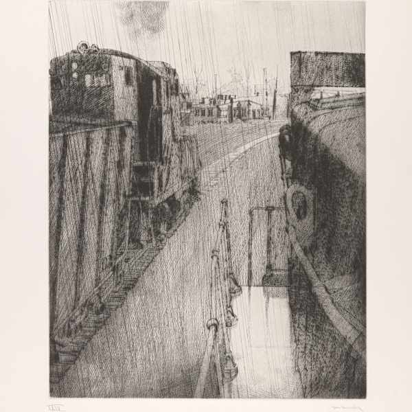 Two Trains Passing in the Rain by Dewitt Hardy, Image 2.