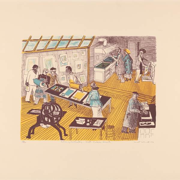 The History of Printmaking: Hayter Discovers Viscosity by Warrington Colescott, Image 2.