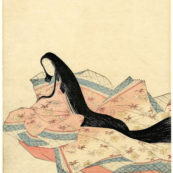 Murasaki Shikibu 紫式部 by Chōbunsai (Hosoda) Eishi (鳥文斎(細田)栄之), Image 1.