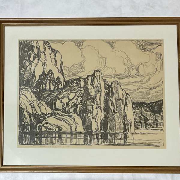 Granite Banks by Birger Sandzén, Image 1.