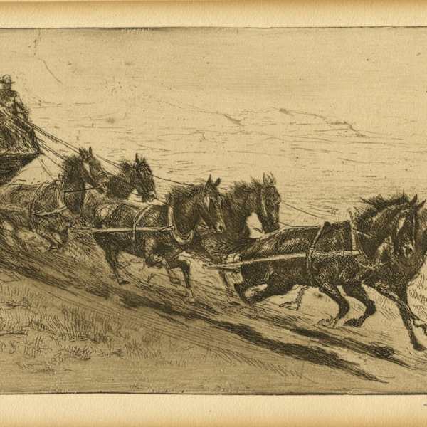 The Overland Mail by Edward Borein, Image 2.