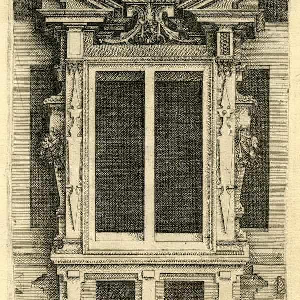 Design for a Doric Window by Wendel Dietterlin, Image 2.