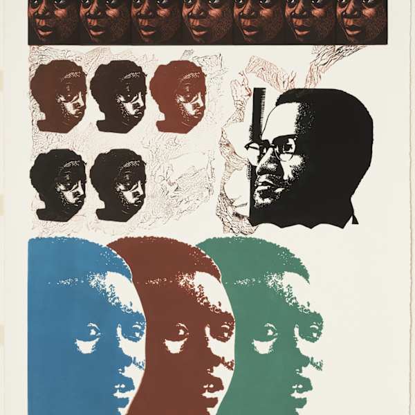 Malcom X Speaks For Us by Elizabeth Catlett, Image 1.
