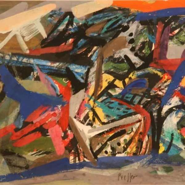 Untitled Abstract by Josef Presser, Image 1.