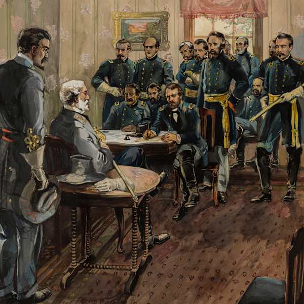 Civil War Painting by Alexander O. Levy, Image 1.