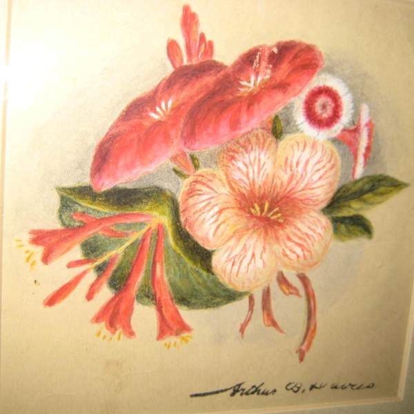 Floral Still Life by Arthur Bowen Davies, Image 1.