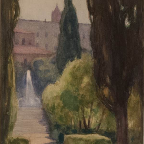 “New York Fountain” by Charles Constantine Hoffbauer, Image 1.