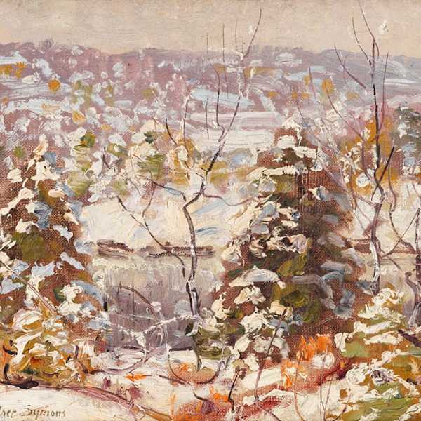 Winter Landscape by George Gardner Symons, Image 1.