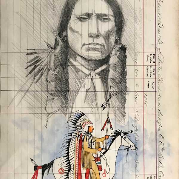 Quanati Parker 1845-1911 Comanche Chief by Daniel Long Solider, Image 1.