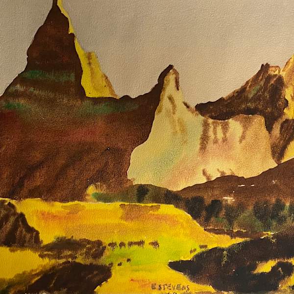 Western Landscape by E. Stevens, Image 1.