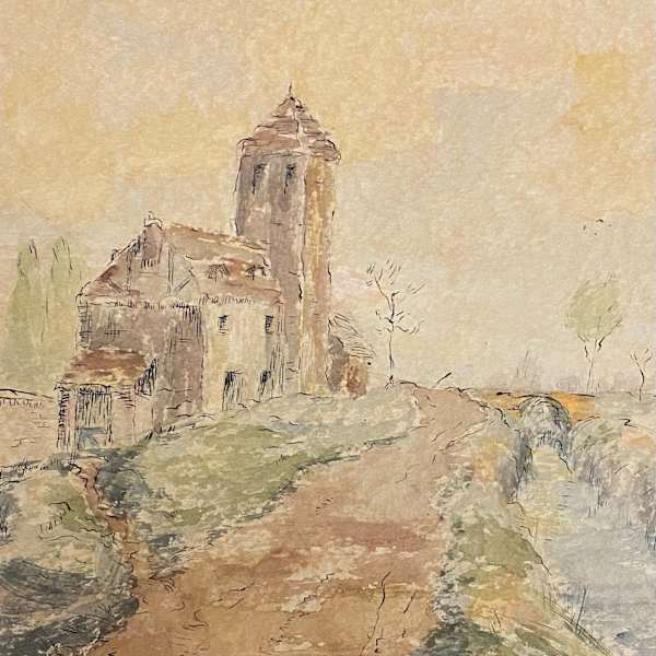 Landscape with Tower by Norma Regnier, Image 1.