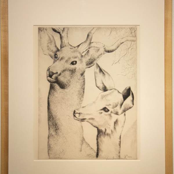 Deer and Fawn by Luis  Quintanilla, Image 1.