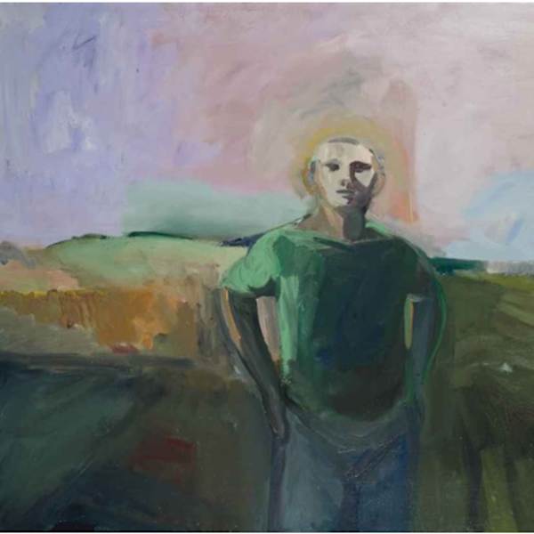 Man and Lavender Sky by Elmer Bischoff, Image 1.