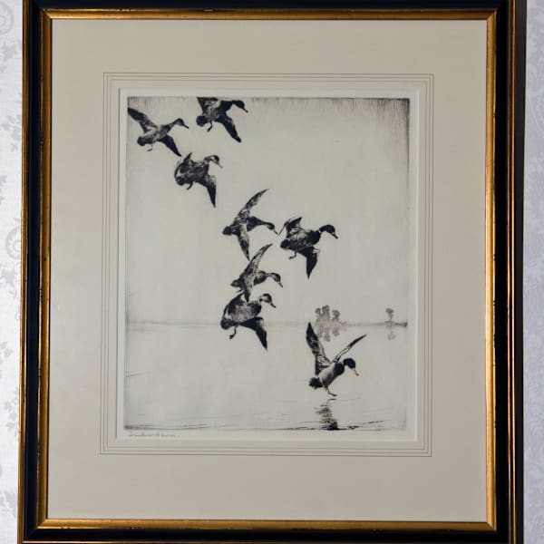 Mallards at Evening by Frank Benson, Image 1.