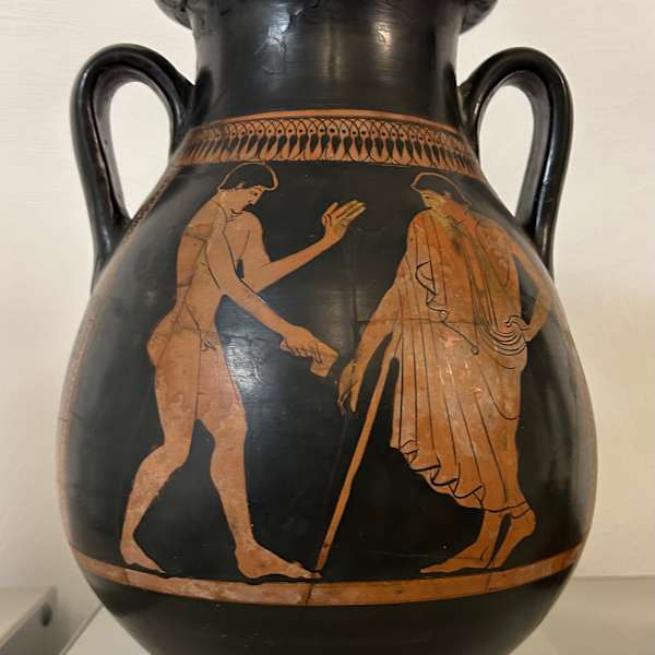 Greek Vase by Pelike Attic, Image 2.