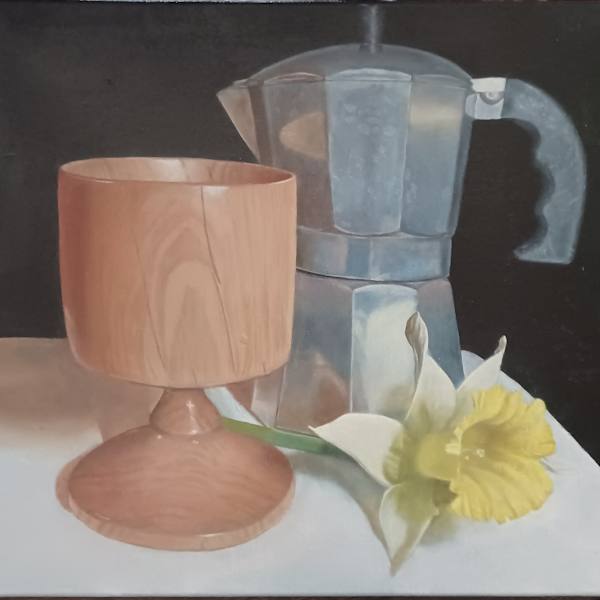 Still Life with Moka Pot by David Andres, Image 1.