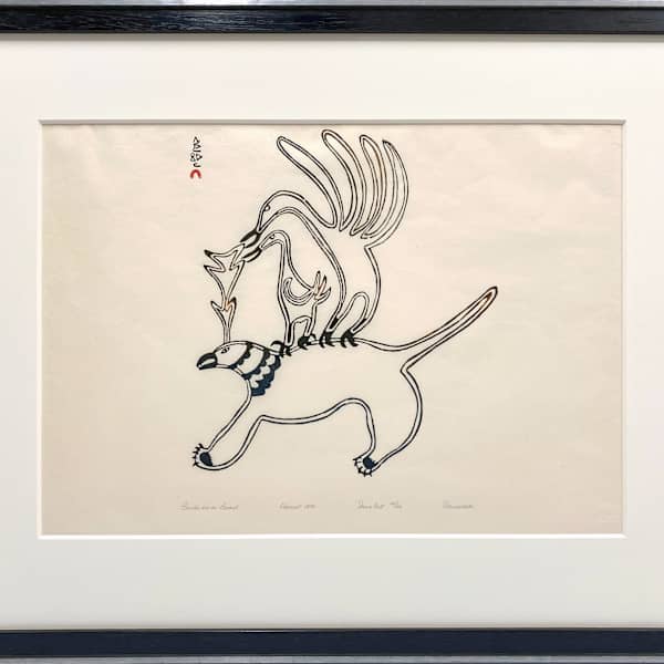 Birds on a Beast by Pitseolak Ashoona (1904 - 1983), Image 1.