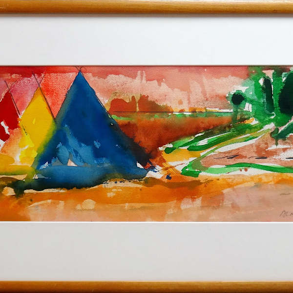 Landscape, 1984 by Alan Wood (1935-2017), Image 2.