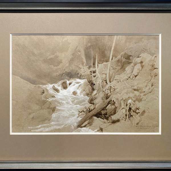 Untitled, Rapids by Carl Maria Nicolaus Hummel (1821-1907), Image 1.