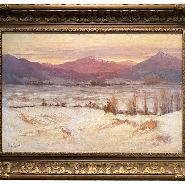 Untitled, Winter Landscape by Joseph Archibald BROWNE  (1862-1948), Image 4.