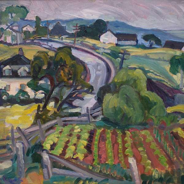 Near Wharf Road, Cap a l’Aigle by Nora Collyer (1898-1979), Image 1.