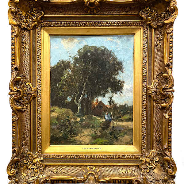 Untitled Landscape by Johan Frederick Cornelius Scherrewitz (1868-1951), Image 8.
