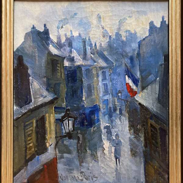 A Blue Day in France by Mogens Vantore (1895-1977), Image 1.