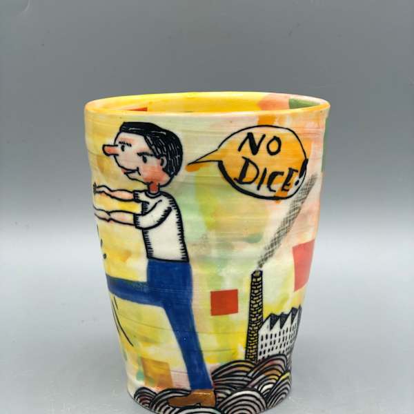 "No Dice" Large Cup by Michael Corney, Image 7.