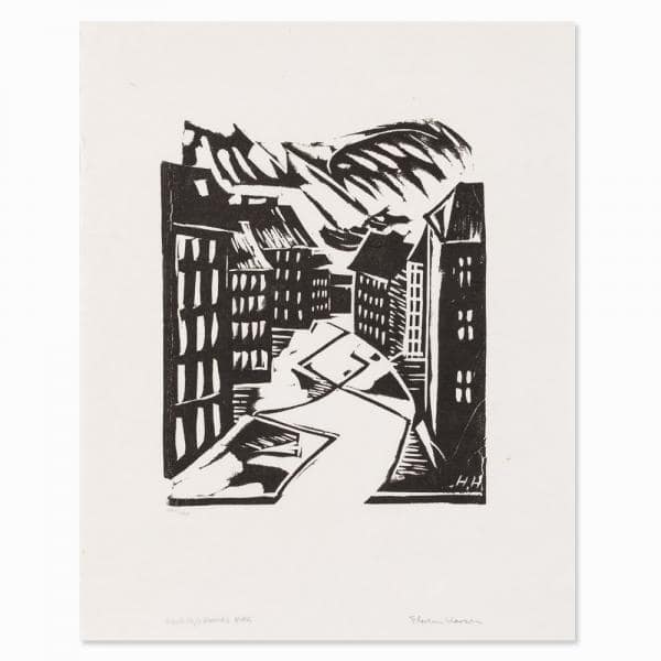 Straße in Berlin, 1912 by Hannah Hoch, Image 2.