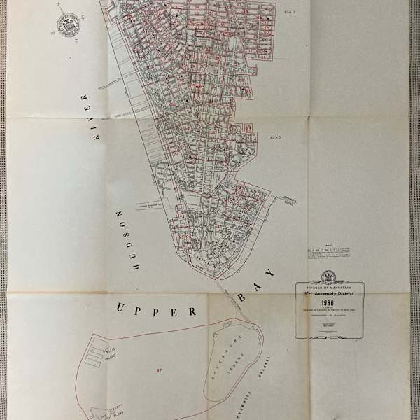 Manhattan 61st Assembly District Map by Board of Elections in the City of New York, Image 1.