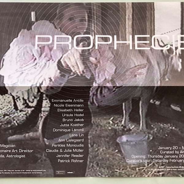 Prophecies poster by Swiss Institute, Image 1.