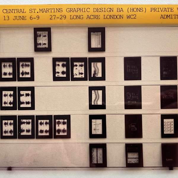 Central St. Martins Graphic Design BA invitation by Central St. Martins, Image 1.