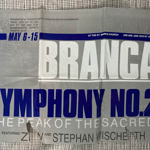 Branca Symphony No. 2 poster by Glenn Branca, Image 1.