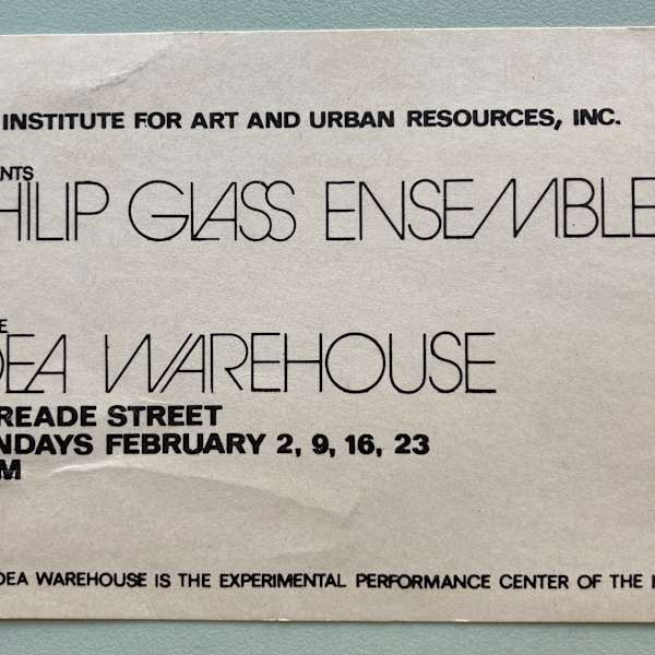 Philip Glass Ensemble at the Idea Warehouse by Philip Glass, Image 1.