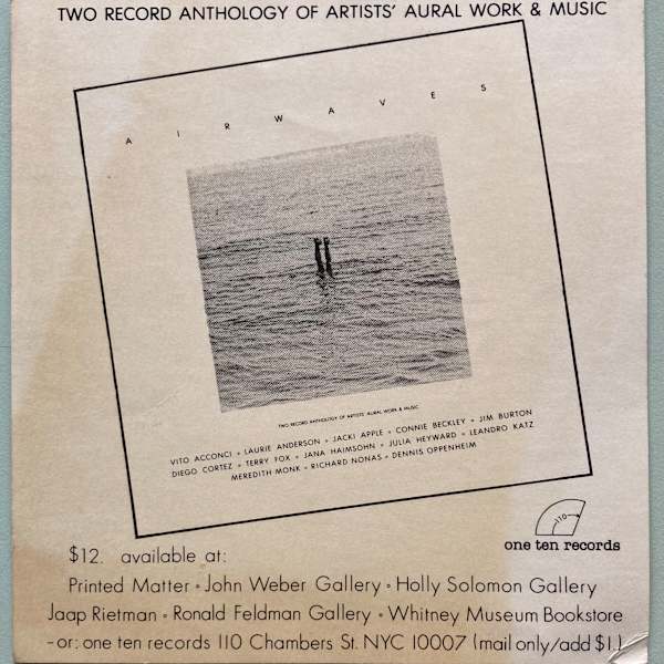 Airwaves ad by One Ten Records, Image 1.