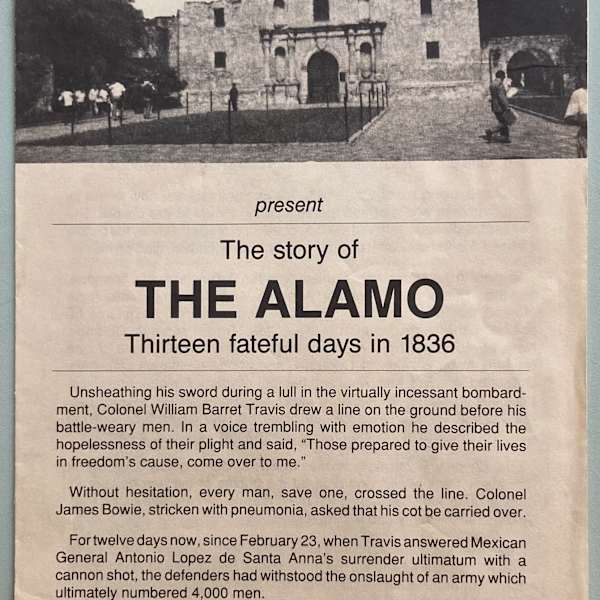 The Story of the Alamo by Daughters of the Republic of Texas, Image 1.