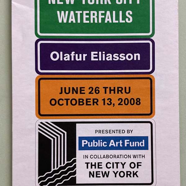 The New York City Waterfalls by Olafur Eliasson, Image 1.