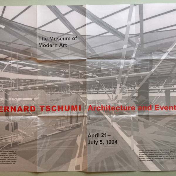 Bernard Tschumi Architecture and Event poster by Bernard Tschumi, Image 1.